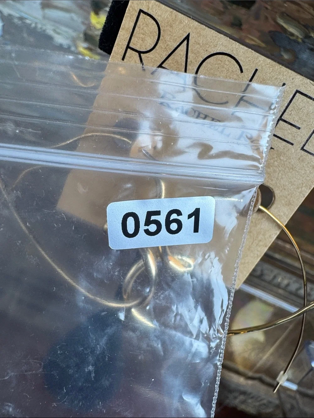 0561-Rachel‎ Heart Gold Knot Hoop Earrings